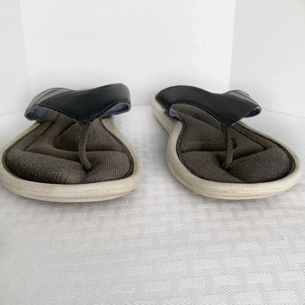 Adidas Thong Sandals Women’s 10 UK 9 Flip Flops Gray Cushioned Insole Comfort - Picture 4 of 7